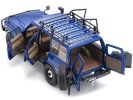 Toyota Land Cruiser 60 RHD (Right Hand Drive) Blue with Stripes and Roof Rack with Accessories 1/18 Diecast Model Car by Kyosho