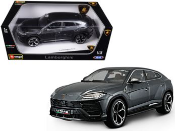 Lamborghini Urus Gray Metallic 1/18 Diecast Model Car by Bburago