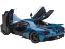 2017 Ford GT Liquid Blue Metallic 1/12 Model Car by Autoart