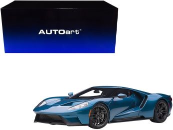 2017 Ford GT Liquid Blue Metallic 1/12 Model Car by Autoart