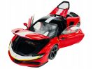 Ferrari SF90 Stradale Assetto Fiorano Red with White Stripes "Signature Series" 1/18 Diecast Model Car by Bburago