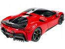 Ferrari SF90 Stradale Assetto Fiorano Red with White Stripes "Signature Series" 1/18 Diecast Model Car by Bburago