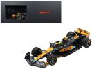 McLaren MCL60 #4 Lando Norris Formula One F1 Australian GP (2023) with Acrylic Display Case 1/18 Model Car by Spark