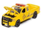 Ram 1500 Pickup Truck Yellow with Compressor Trailer and Worker Figure with Accessories Set 1/50 Diecast Models by Siku