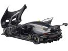 Aston Martin Vulcan Matt Black with Lime Green Stripes 1/18 Model Car by Autoart