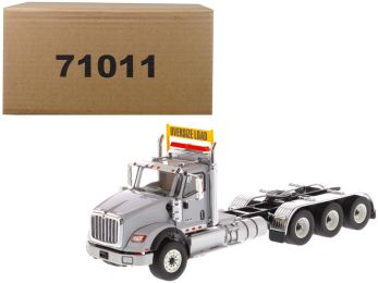 International HX620 Day Cab Tridem Tractor Light Grey 1/50 Diecast Model by Diecast Masters