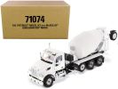 Peterbilt 567 with McNeilus Bridgemaster Mixer White and Gray 1/50 Diecast Model by Diecast Masters