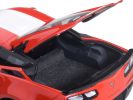 2017 Chevrolet Corvette C7 Grand Sport Red with White Stripe and Black Fender Hash Marks 1/18 Model Car by Autoart