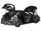 2021 Honda Civic Type R (FK8) RHD (Right Hand Drive) Crystal Black Pearl 1/18 Model Car by Autoart