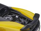 Mclaren 600LT Sicilian Yellow and Carbon 1/18 Model Car by Autoart