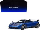 Pagani Huayra BC Blu Francia / Candy Blue Metallic with Carbon Accents 1/18 Model Car by Autoart