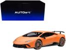 Lamborghini Huracan Performante Arancio Anthaeus / Matt Orange with Gold Wheels 1/18 Model Car by Autoart