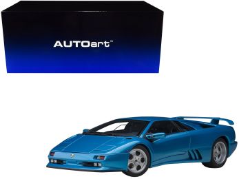 Lamborghini Diablo SE30 Blu Sirena Blue Metallic 1/18 Model Car by Autoart