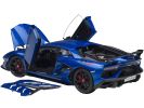 Lamborghini Aventador SVJ Blue Nethuns Metallic 1/18 Model Car by Autoart