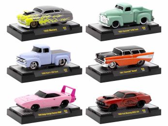 "Ground Pounders" 6 Cars Set Release 28 IN DISPLAY CASES Limited Edition 1/64 Diecast Model Cars by M2 Machines