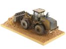 CAT Caterpillar 966M Wheel Loader with Operator (Dirty Version) "Weathered" Series 1/50 Diecast Model by Diecast Masters