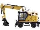 CAT Caterpillar M318 Wheeled Excavator Yellow with Operator "High Line" Series 1/50 Diecast Model by Diecast Masters