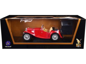 1947 MG TC Midget Red 1/18 Diecast Model Car by Road Signature