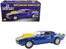 1968 Chevrolet Camaro Z/28 Blue with Yellow Stripes "Drag Outlaws" Limited Edition to 244 pieces Worldwide 1/18 Diecast Model Car by ACME