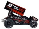 Winged Sprint Car #15H Sam Hafertepe Jr. "True North .Bet" Hill's Racing "World of Outlaws" (2024) 1/18 Diecast Model Car by ACME