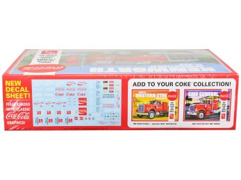 Skill 3 Model Kit Kenworth Conventional W-925 Tractor Truck "Coca-Cola" 1/25 Scale Model by AMT