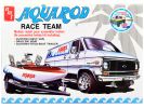 Skill 2 Model Kit Chevrolet Custom Van with Drag/Ski Boat and Trailer "Aqua Rod Race Team" 1/25 Scale Model by AMT