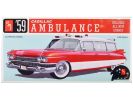 Skill 2 Model Kit 1959 Cadillac Ambulance with Gurney Accessory 1/25 Scale Model by AMT