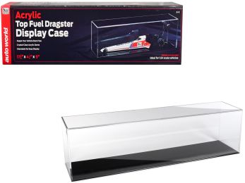 Acrylic Top Fuel Dragster Collectible Display Show Case for 1/24 Scale Model Cars by Auto World