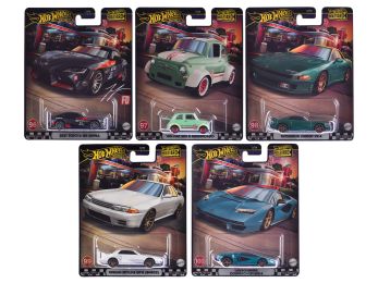 "Boulevard 96-100" 5 piece Set "Premium" 2024 Series Diecast Model Cars by Hot Wheels