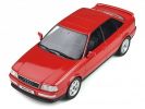 1994 Audi 80 Quattro Competition Laser Red Limited Edition to 3000 pieces Worldwide 1/18 Model Car by Otto Mobile