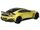 2022 Aston Martin V12 Vantage RHD (Right Hand Drive) Cosmopolitan Yellow with Black Hood and Top 1/18 Model Car by Top Speed