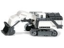 Liebherr R9800 Mining Excavator White and Gray 1/87 (HO) Diecast Model by Siku